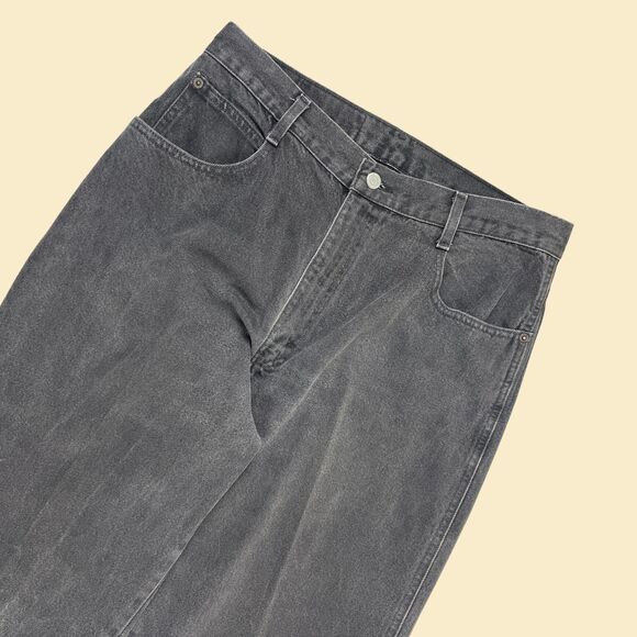 90s size 16T Gitano jeans, vintage black high rise womens denim cotton pants - Picture 7 of 9